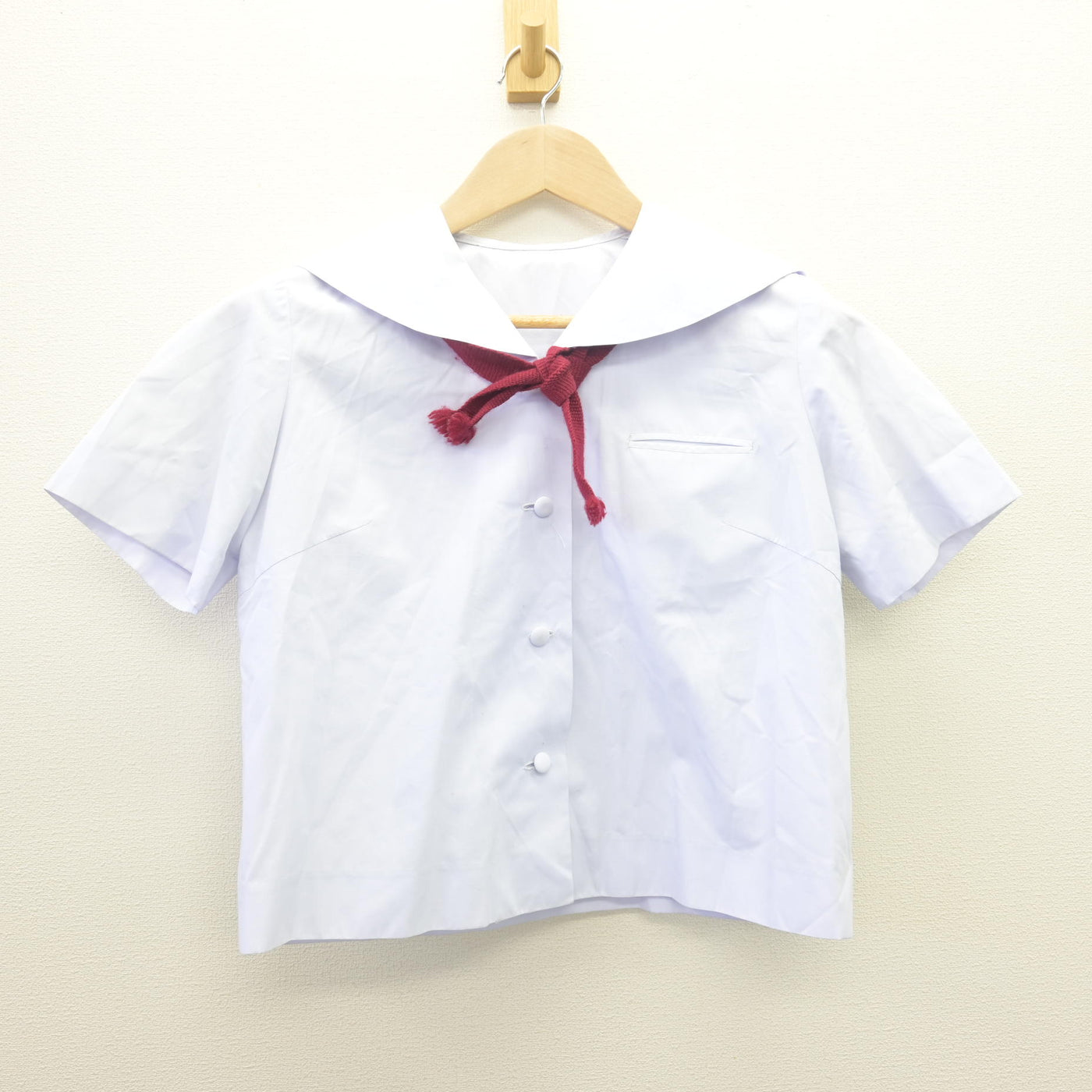 【中古】沖縄県 普天間高等学校 女子制服 3点 (セーラー服・スカート) sf111731