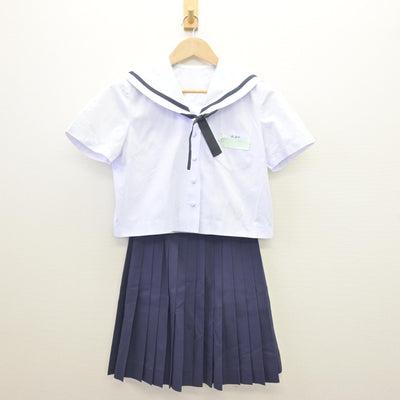【中古】沖縄県 北谷中学校 女子制服 3点 (セーラー服・スカート) sf111733