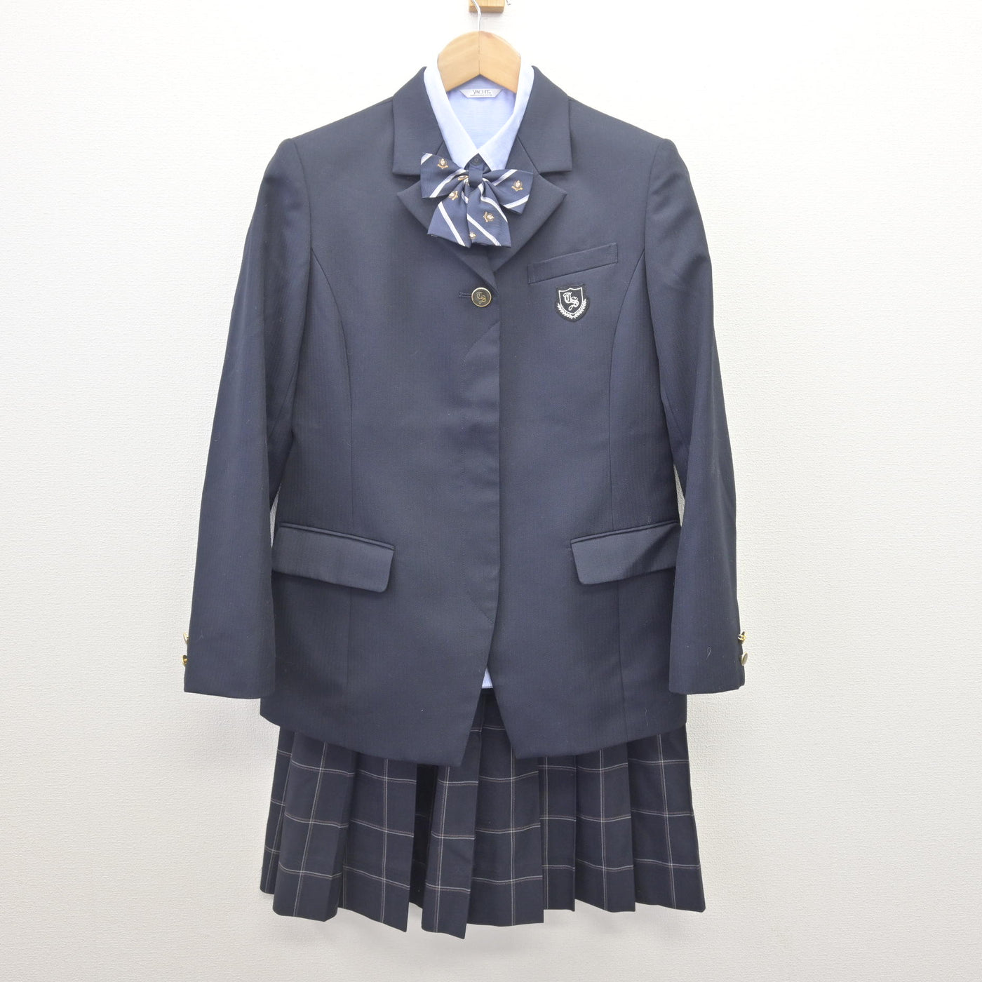 【中古】茨城県 高萩清松高等学校 女子制服 4点 (ブレザー・シャツ・スカート) sf111765