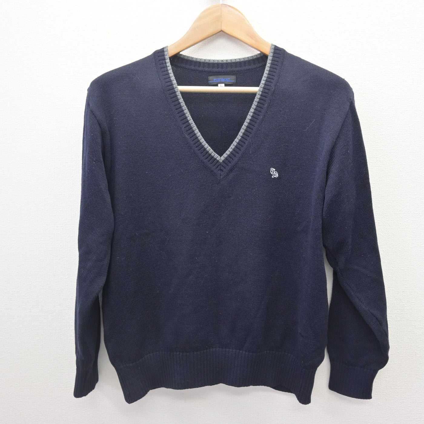 【中古】茨城県 高萩清松高等学校 女子制服 2点 (ニット・シャツ) sf111766