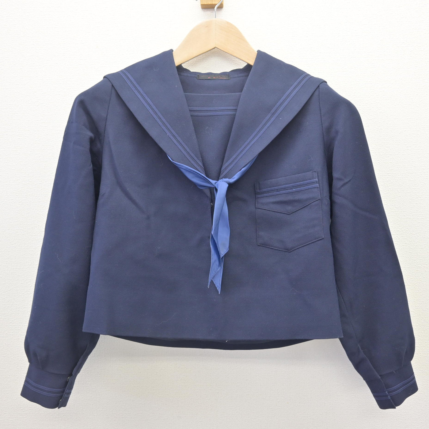 【中古】大阪府 高槻市立第二中学校/旧制服 女子制服 3点 (セーラー服・スカート) sf111768