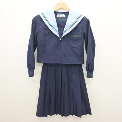 【中古】大阪府 盾津東中学校 女子制服 3点 (セーラー服・スカート・スカート) sf111780