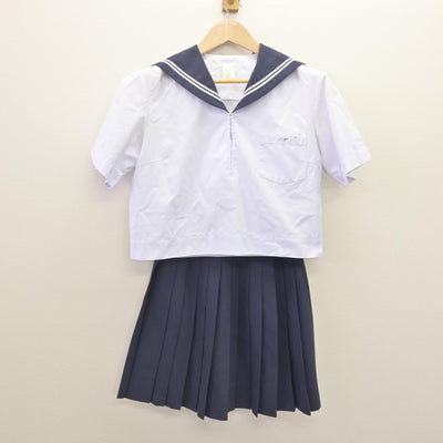 【中古】兵庫県 生野高等学校 女子制服 2点 (セーラー服・スカート) sf111814