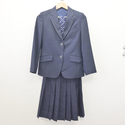 【中古】滋賀県 長浜北高等学校 女子制服 4点 (ブレザー・スカート) sf111934
