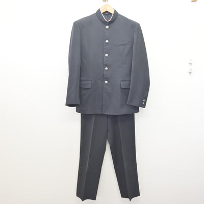 【中古】滋賀県 米原高等学校 男子制服 3点 (学ラン・ズボン・ズボン) sf111936