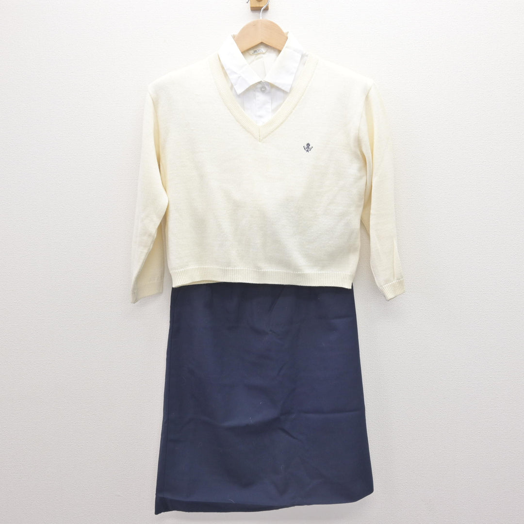 鎌西制服 中古】福岡県 小倉商業高等学校/旧制服 女子制服 4点 (ブレザー