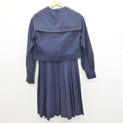 【中古】福岡県 菅生中学校 女子制服 2点 (セーラー服・ジャンパースカート) sf112059
