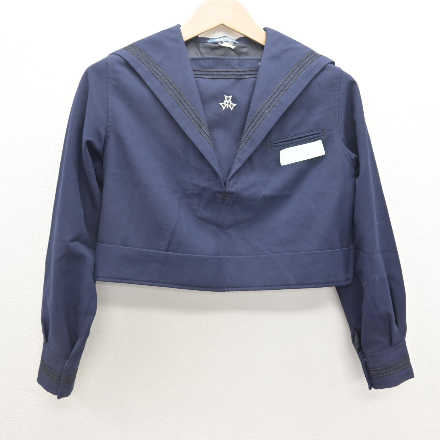 【中古】福岡県 菅生中学校 女子制服 2点 (セーラー服・ジャンパースカート) sf112059