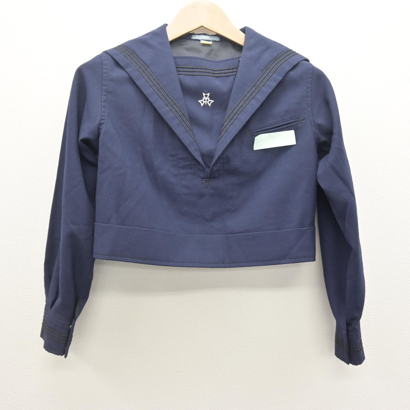 【中古】福岡県 菅生中学校 女子制服 2点 (セーラー服・ジャンパースカート) sf112060