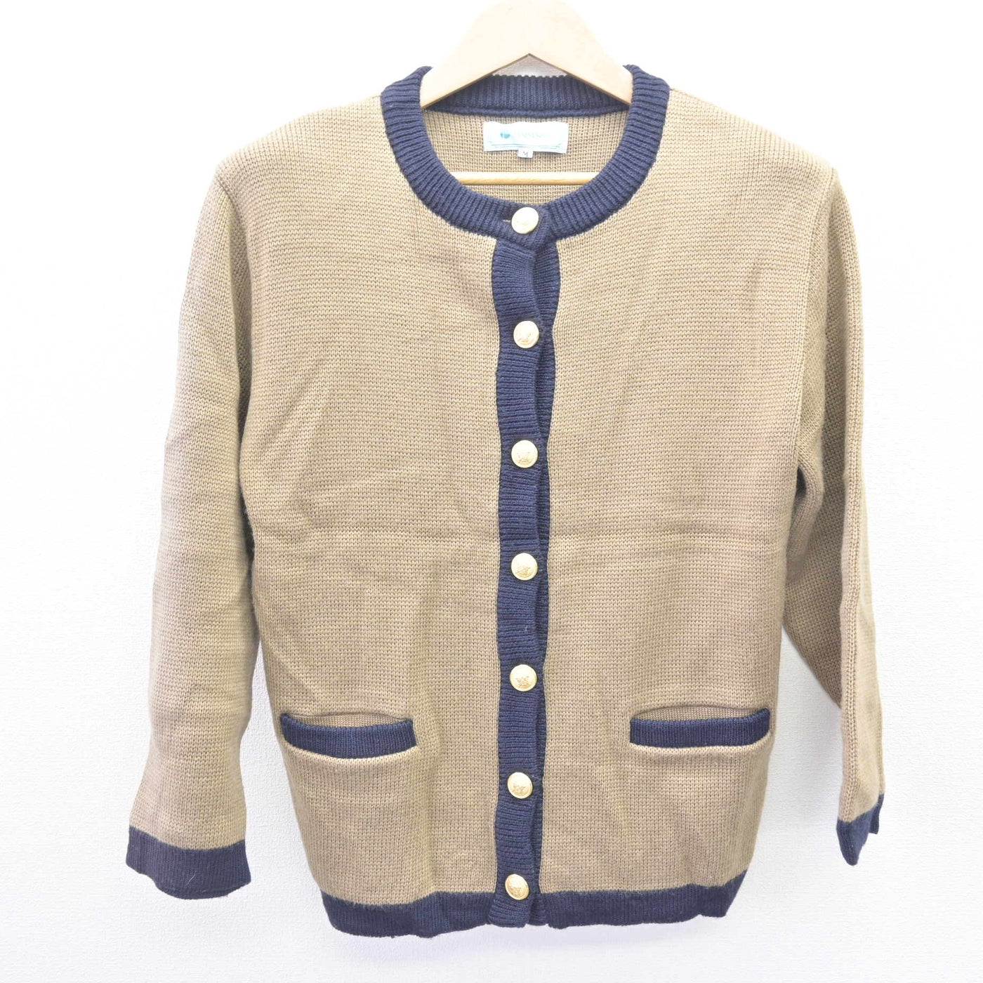 【中古】福岡県 福岡女子高等学校 女子制服 2点 (ニット・スカート) sf112118