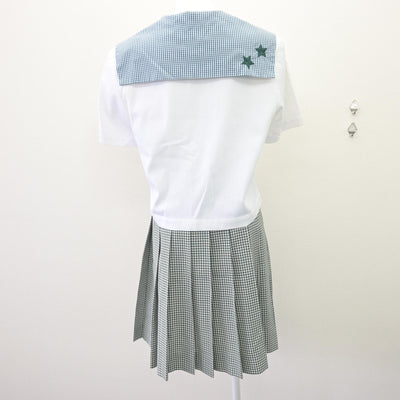 【中古】岡山県 就実高等学校 女子制服 2点 (セーラー服・スカート) sf112330