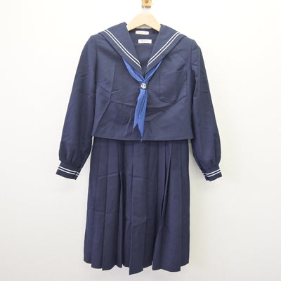 【中古】熊本県 出水南中学校 女子制服 3点 (セーラー服・ジャンパースカート) sf112423
