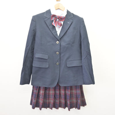 【中古】千葉県 日本体育大学柏高等学校 女子制服 4点 (ブレザー・シャツ・スカート) sf112441