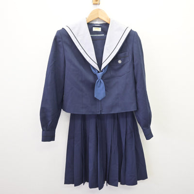 【中古】大阪府 登美丘中学校 女子制服 3点 (セーラー服・スカート) sf112566