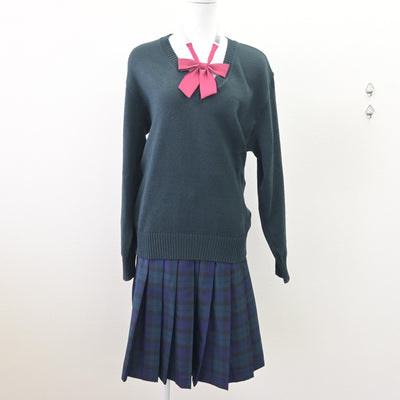 【中古】宮城県 仙台育英学園高等学校 女子制服 5点 (ブレザー・ニット・スカート) sf112579
