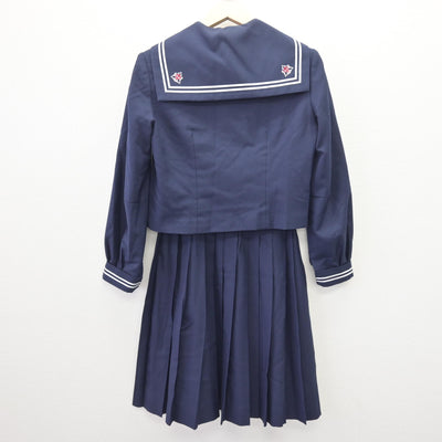 【中古】千葉県 稲毛中学校 女子制服 2点 (セーラー服・スカート) sf112612