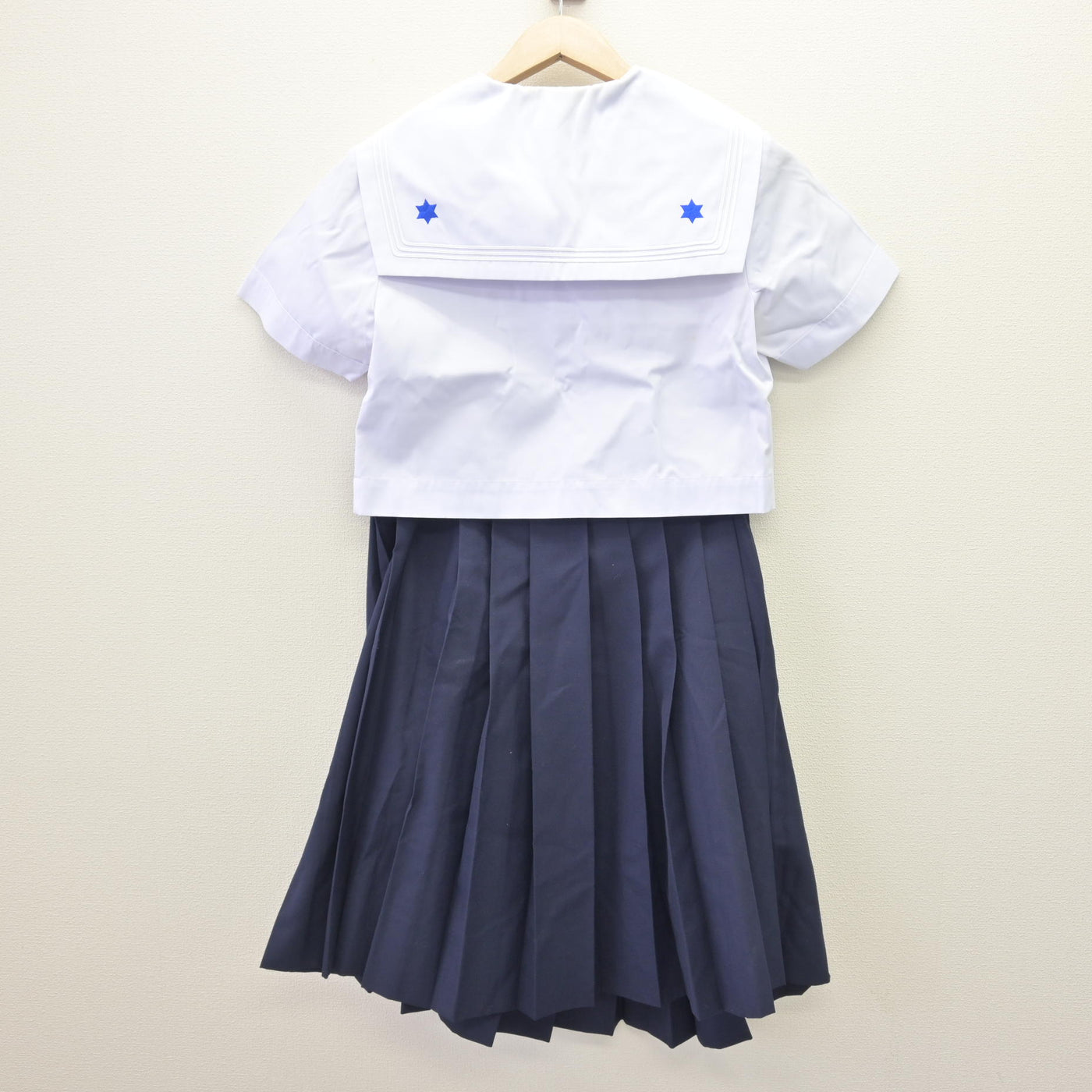 中古】福岡県 修猷館高等学校 女子制服 2点 (セーラー服