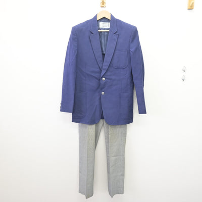 【中古】栃木県 宇都宮清陵高等学校 男子制服 2点 (ブレザー・ズボン) sf112623