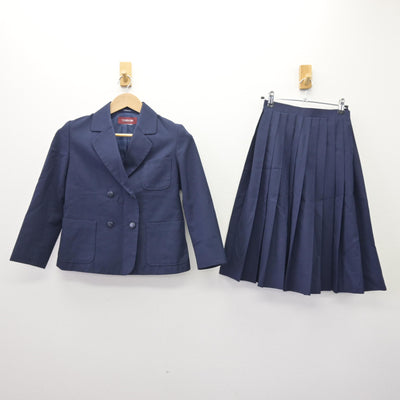 【中古】栃木県 阿久津中学校 女子制服 2点 (ブレザー・スカート) sf112626