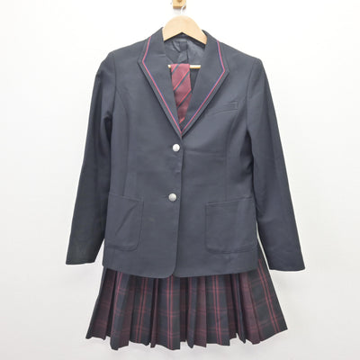 【中古】茨城県 取手第二高等学校 女子制服 3点 (ブレザー・スカート) sf112632