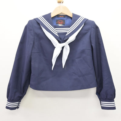【中古】広島県 比治山女子高等学校 女子制服 3点 (セーラー服・スカート) sf112658