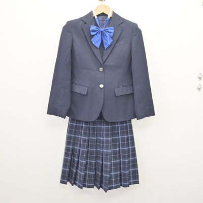 【中古】東京都 都立第一商業高等学校 女子制服 3点 (ブレザー・スカート) sf112664