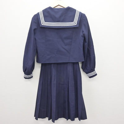 【中古】広島県 比治山女子高等学校 女子制服 3点 (セーラー服・スカート) sf112666