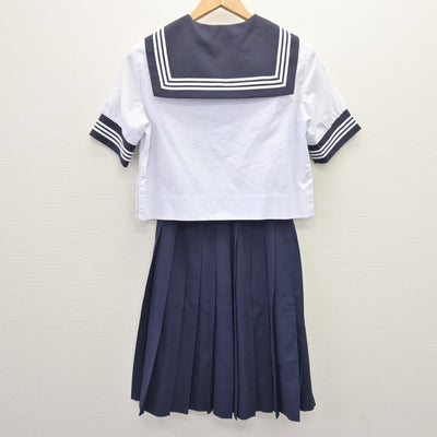 【中古】広島県 比治山女子高等学校 女子制服 4点 (セーラー服・セーラー服・スカート) sf112667