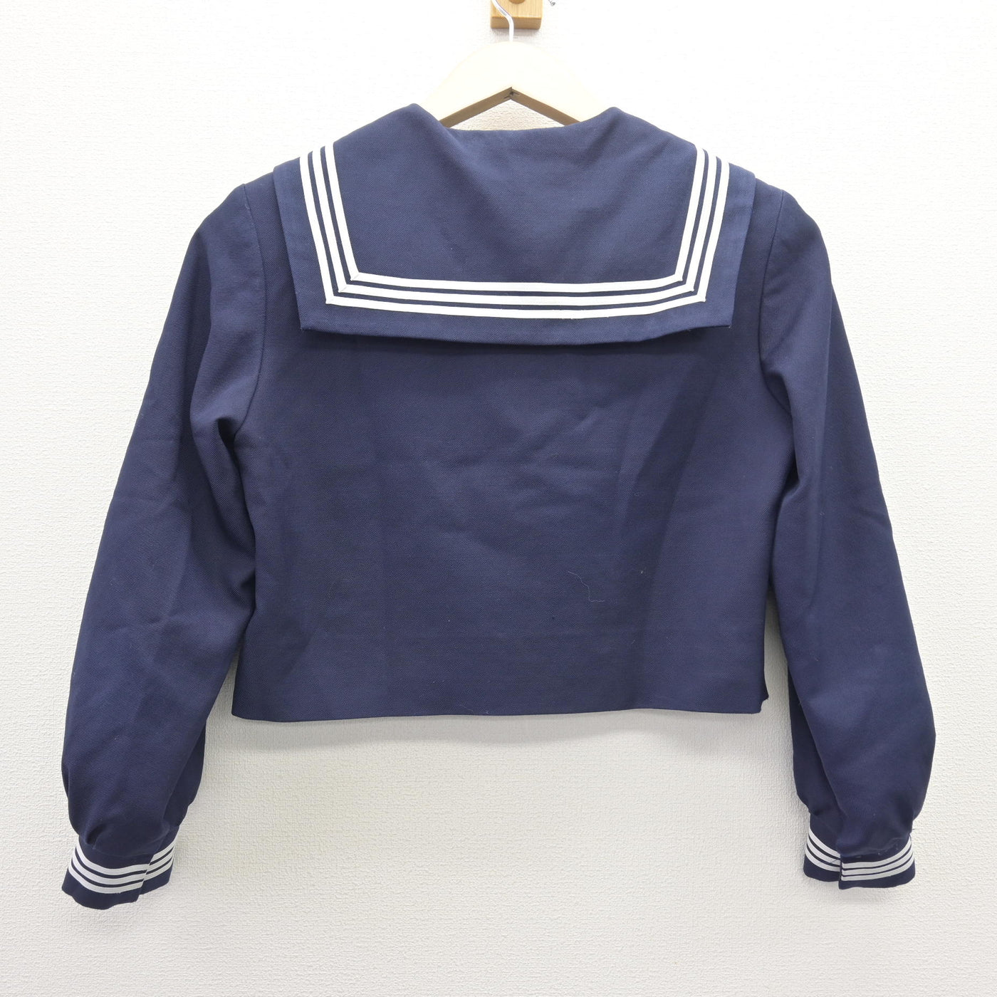 【中古】広島県 比治山女子高等学校 女子制服 2点 (ニット・セーラー服) sf112669