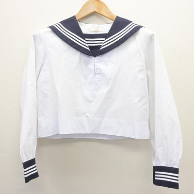 【中古】広島県 比治山女子高等学校 女子制服 2点 (ニット・セーラー服) sf112670