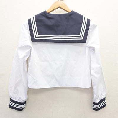 【中古】広島県 比治山女子高等学校 女子制服 2点 (ニット・セーラー服) sf112670