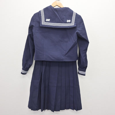 【中古】埼玉県 川越西高等学校 女子制服 3点 (セーラー服・スカート) sf112676
