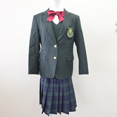 【中古】宮城県 仙台育英学園高等学校 女子制服 5点 (ブレザー・ニット・シャツ・スカート) sf112704