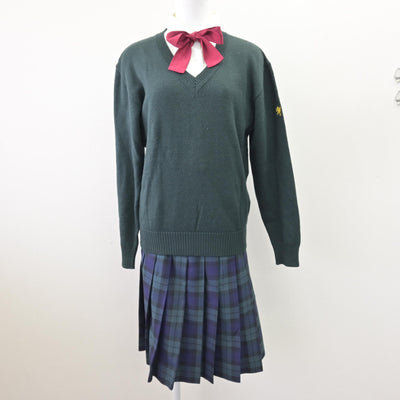 【中古】宮城県 仙台育英学園高等学校 女子制服 5点 (ブレザー・ニット・シャツ・スカート) sf112704
