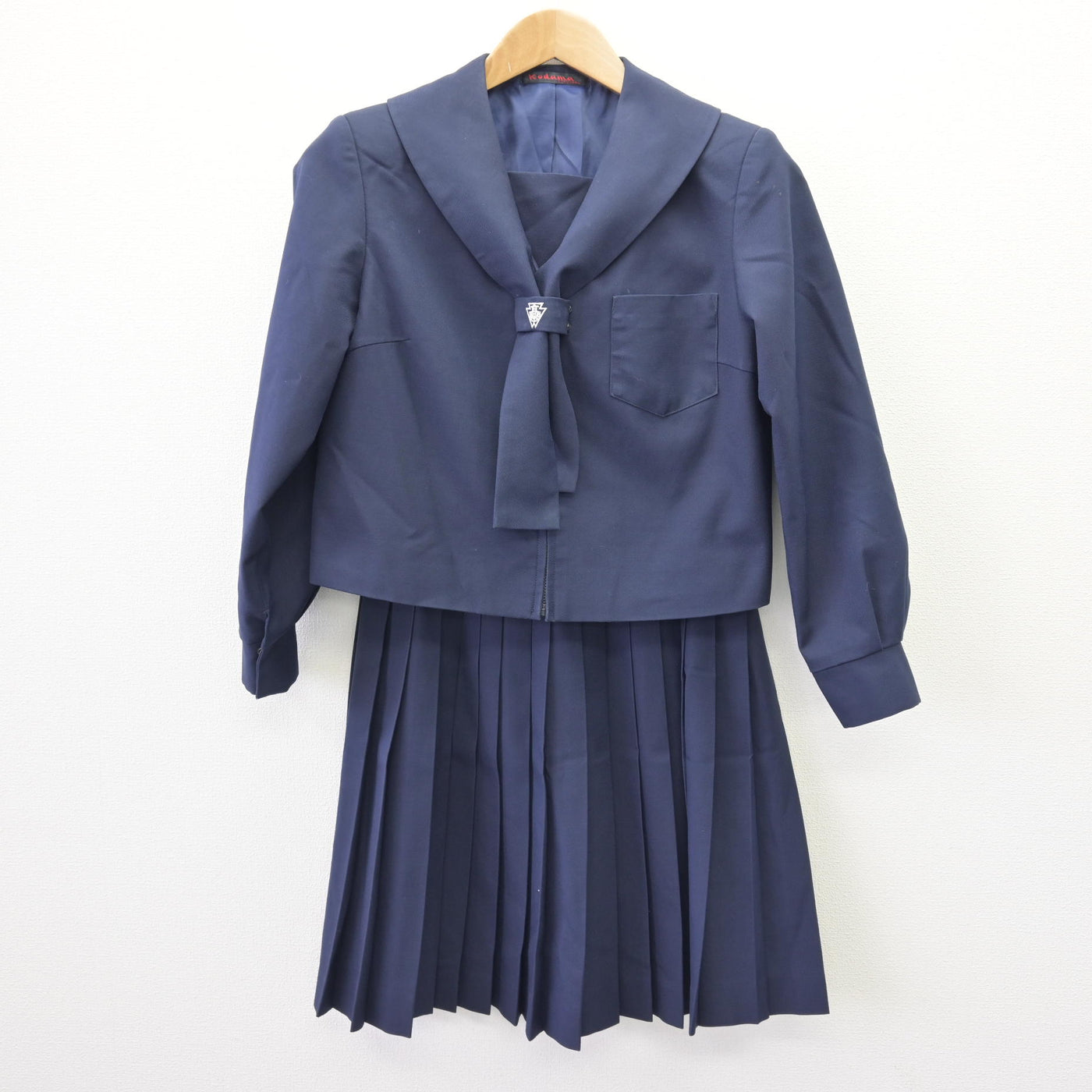 中古】広島県 福山葦陽高等学校 女子制服 2点 (セーラー服