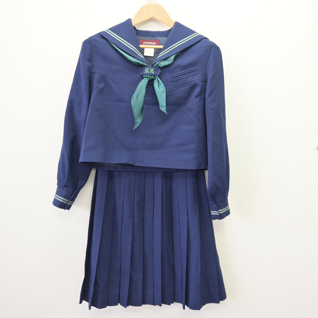 中古】山形県 日本大学山形高等学校 女子制服 4点 (セーラー服