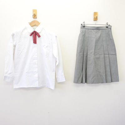 【中古】兵庫県 大久保北中学校 女子制服 5点 (ブレザー・ベスト・ブラウス・スカート) sf113100