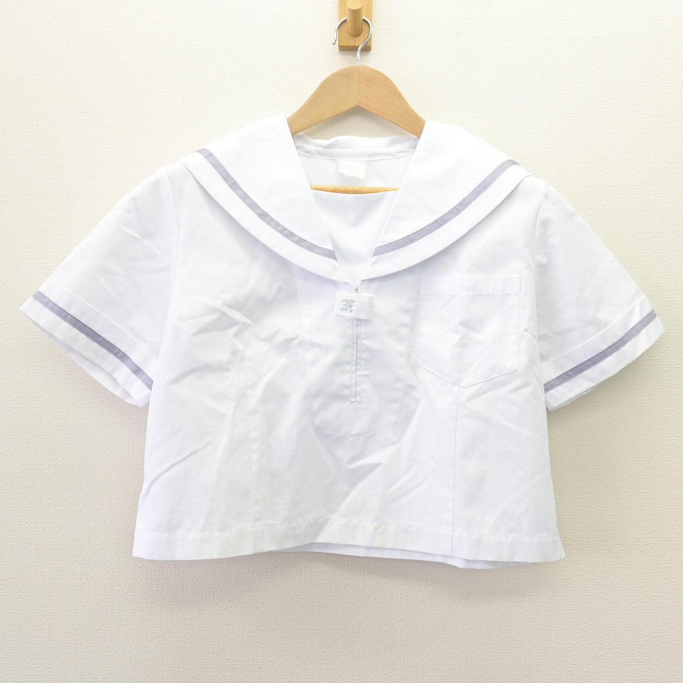 【中古】福島県 藤間中学校 女子制服 2点 (セーラー服・スカート) sf113141
