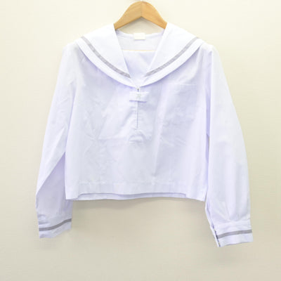 【中古】福島県 藤間中学校 女子制服 2点 (セーラー服) sf113143