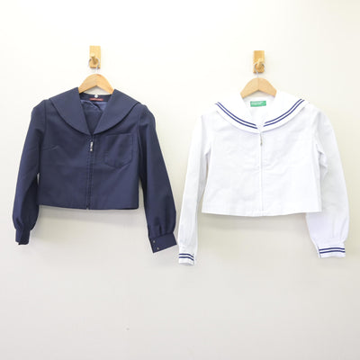 【中古】岐阜県 中山中学校 女子制服 2点 (セーラー服・セーラー服) sf113156