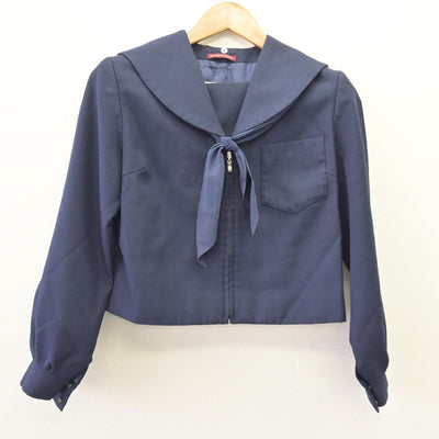 【中古】岐阜県 中山中学校 女子制服 3点 (セーラー服・スカート) sf113157