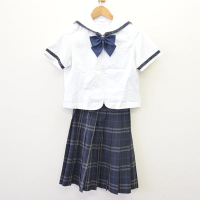 【中古】福岡県 自由ケ丘高等学校 女子制服 3点 (セーラー服・スカート) sf113170