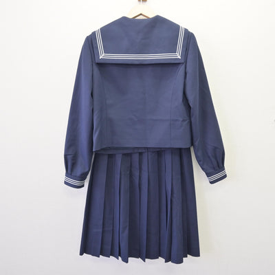 【中古】秋田県 御野場中学校 女子制服 3点 (セーラー服・スカート) sf113188