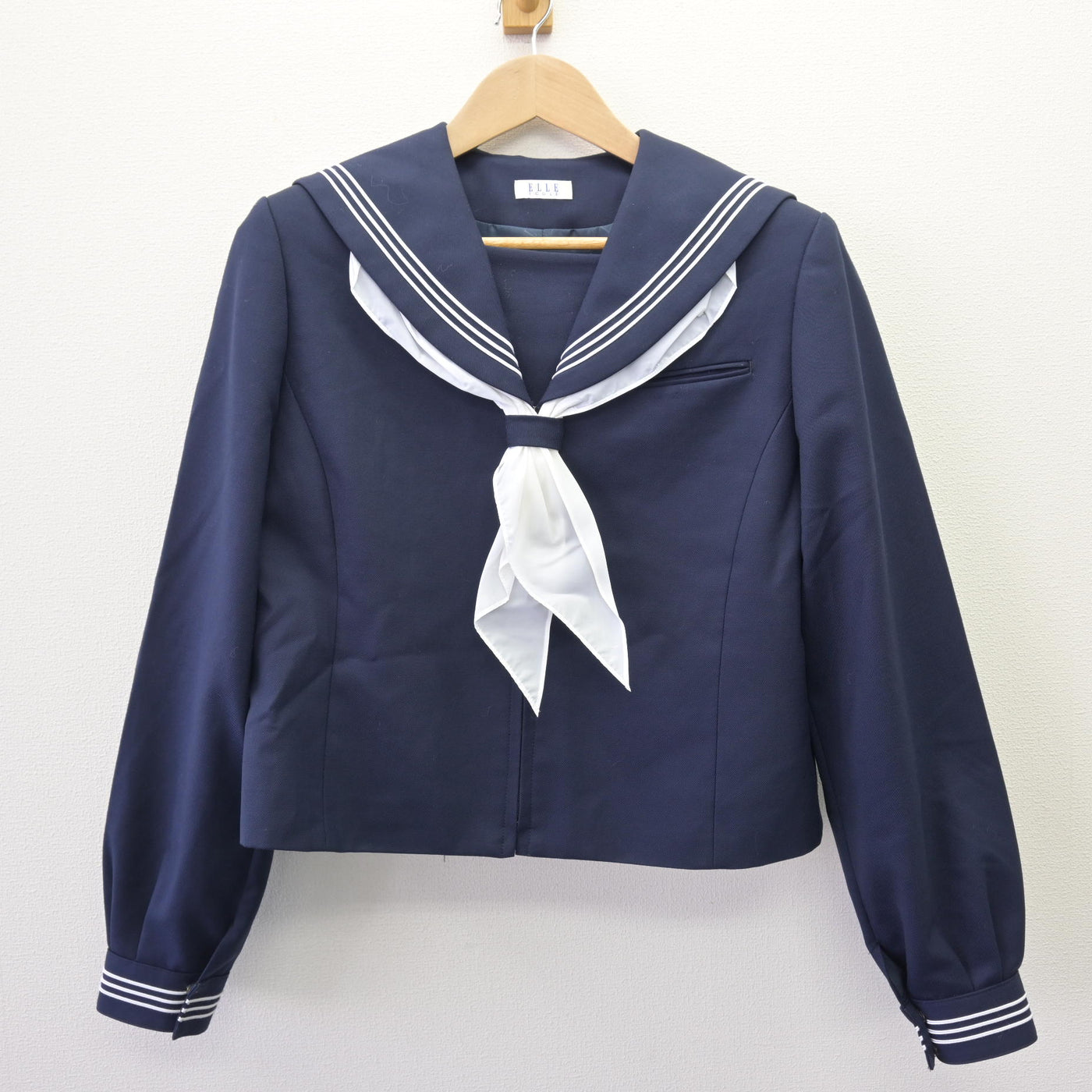 【中古】秋田県 御野場中学校 女子制服 3点 (セーラー服・スカート) sf113188