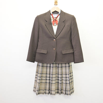 【中古】埼玉県 浦和ルーテル学院中学校 女子制服 4点 (ブレザー・ニット・スカート) sf113221
