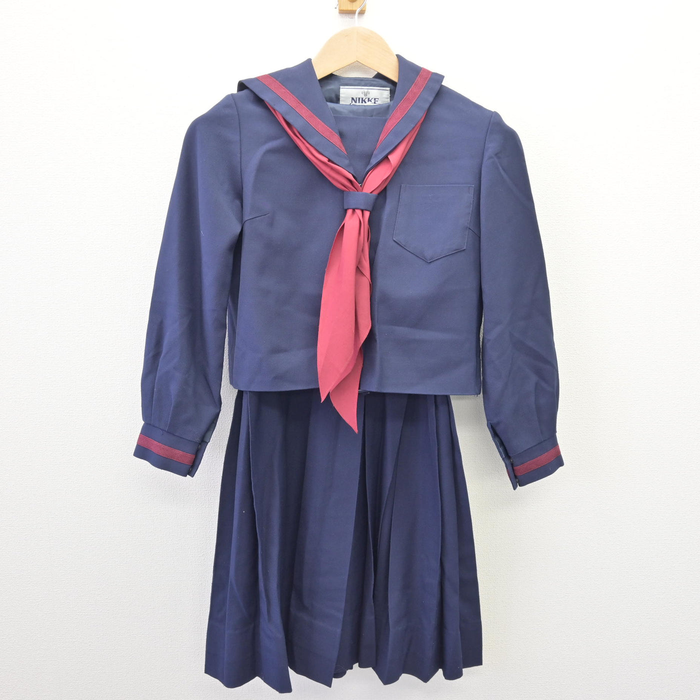 【中古】東京都 青梅市立第一中学校 女子制服 5点 (セーラー服・ジャンパースカート) sf113282