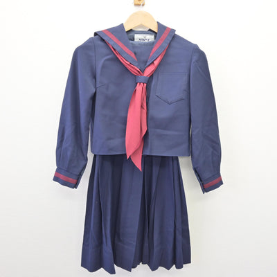 【中古】東京都 青梅市立第一中学校 女子制服 5点 (セーラー服・ジャンパースカート) sf113282
