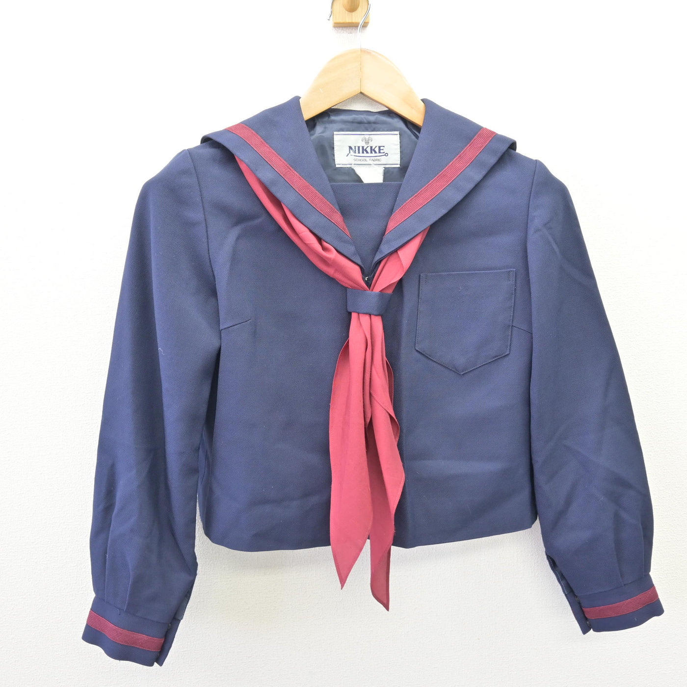 【中古】東京都 青梅市立第一中学校 女子制服 5点 (セーラー服・ジャンパースカート) sf113282