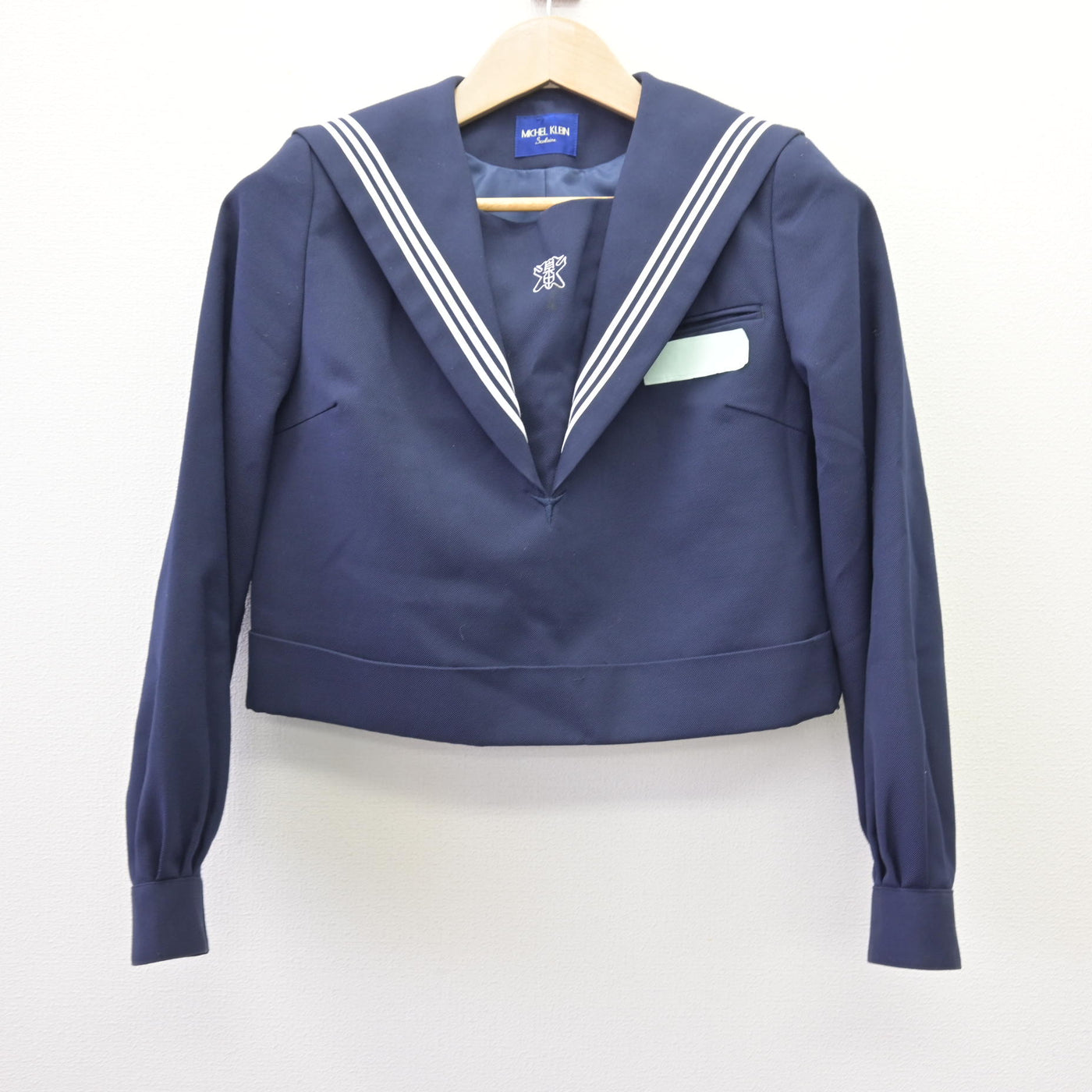 【中古】福岡県 泉中学校 女子制服 2点 (セーラー服・ジャンパースカート) sf113293