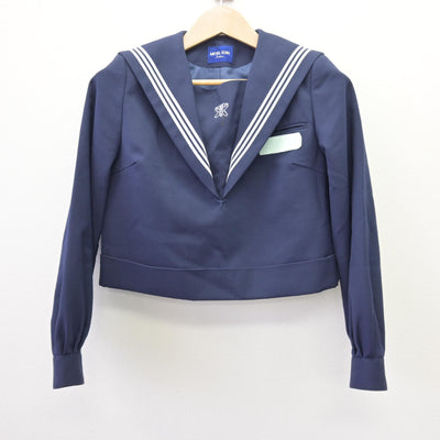 【中古】福岡県 泉中学校 女子制服 2点 (セーラー服・ジャンパースカート) sf113293